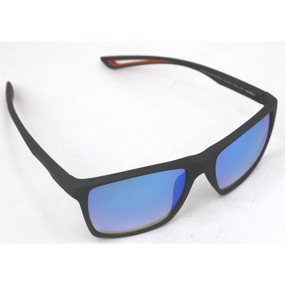 Ironman Sunglasses Men One Size Black Excellent Teal Mirrored Sport NS0925